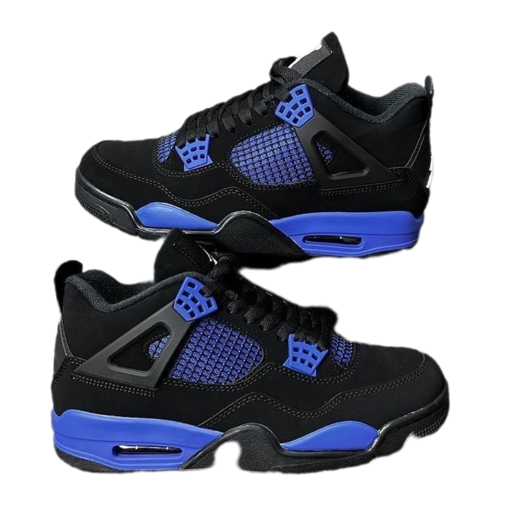 Blue and Black Jordan 4