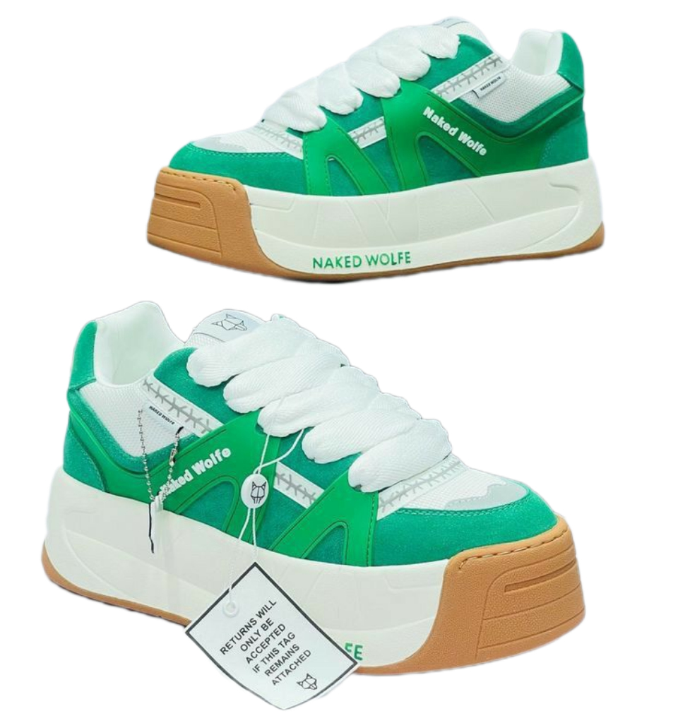 Naked Wolfe Green White