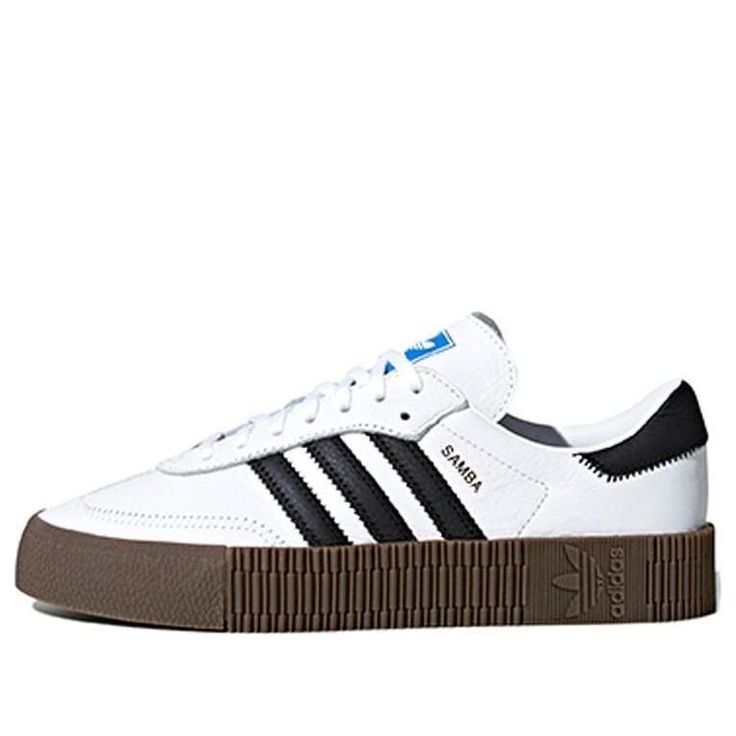 White Samba Black Stripes
