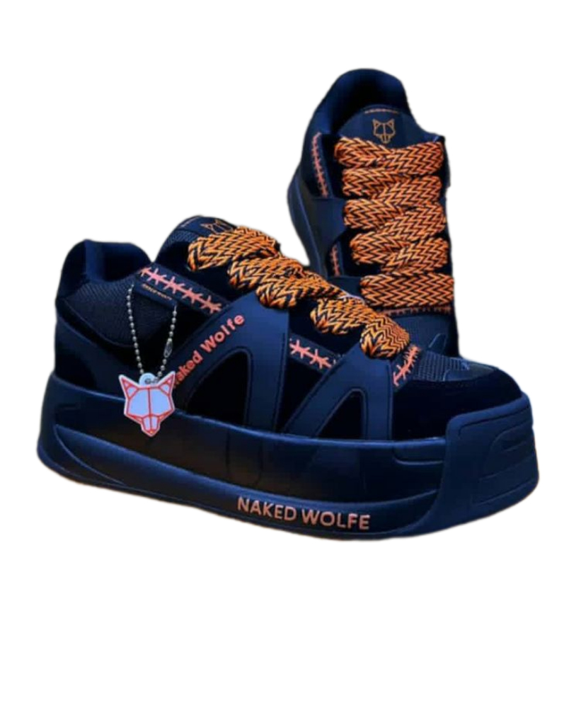 Black and Orange Naked Wolfe