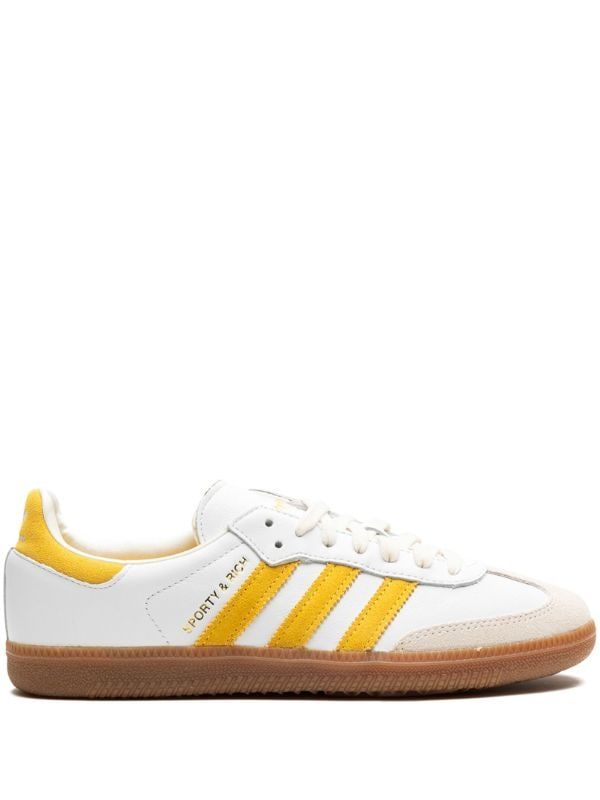 White Samba Yellow Stripes
